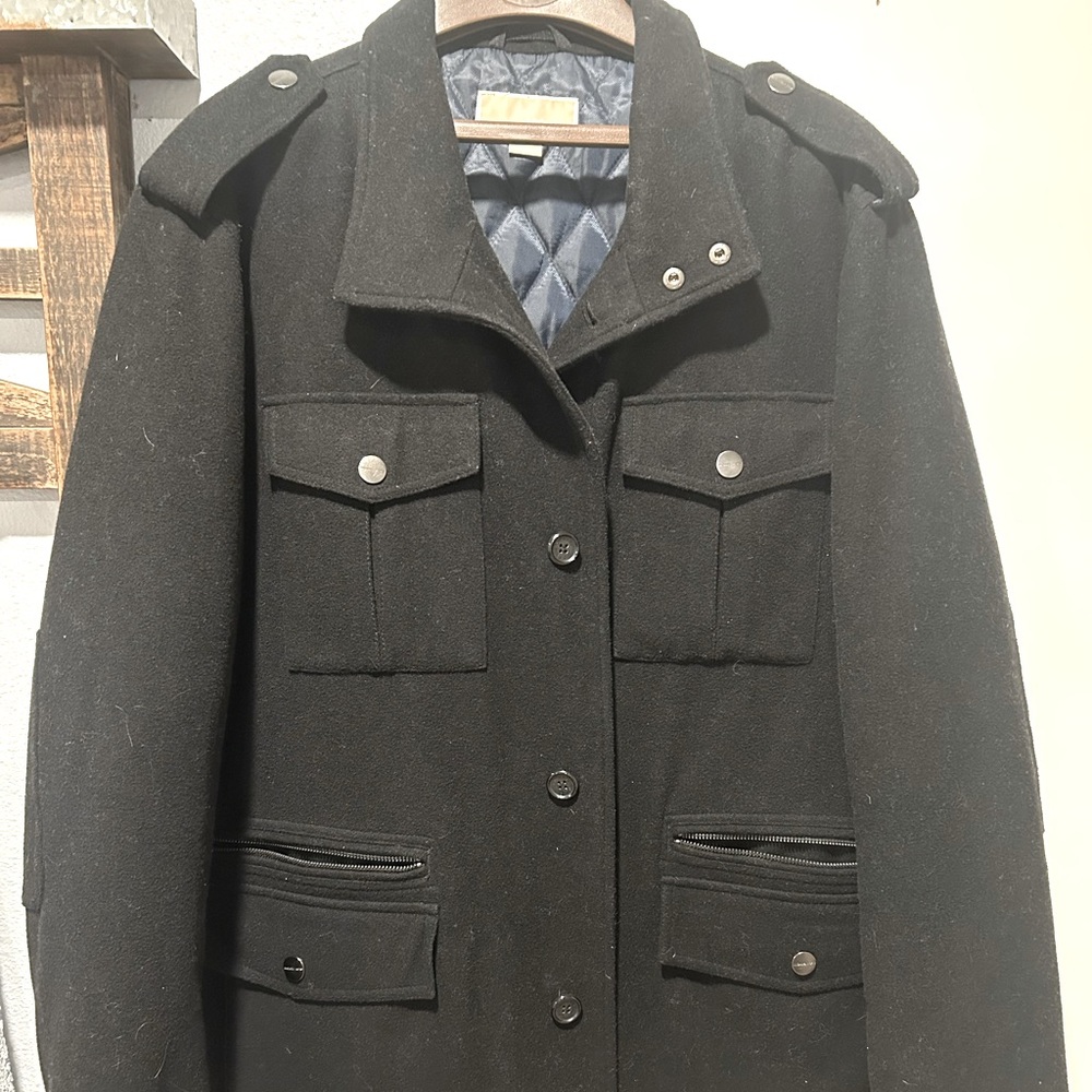 Men's Black Wool Jacket
